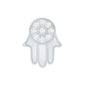 Diamond Hamsa Earring for Cartilage Piercing