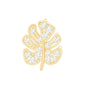 Diamond Leaf Earring for Cartilage Piercing