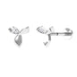 Unique Diamond Floral Earring for Tragus Piercing
