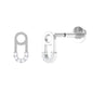 Diamond Pin Earring for Helix Piercing