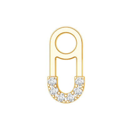 Diamond Pin Earring for Helix Piercing