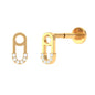 Diamond Pin Earring for Helix Piercing