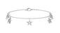 Certified Diamond Star Charm Bracelet For Women
