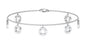 Minimal Moissanite Chain Charm Bracelet for Women
