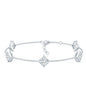 Certified Princess Cut Lab Grown Diamond Wedding Chain Bracelet