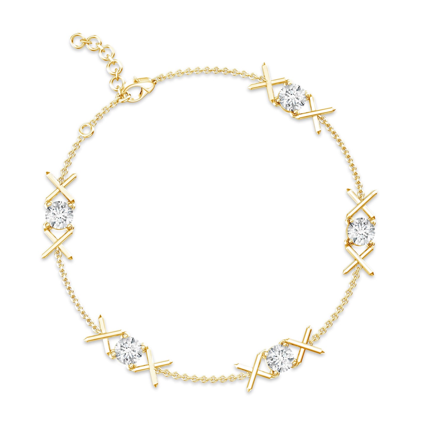 Certified Lab Grown Diamond Bridal Bracelet