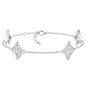 Certified Princess Cut Lab Grown Diamond Bridal Bracelet