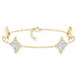 Certified Princess Cut Lab Grown Diamond Bridal Bracelet