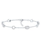 Lab Grown Diamond Bridal Station Chain Bracelet