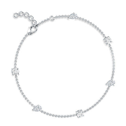 Certified Lab Grown Diamond Stackable Chain Bracelet