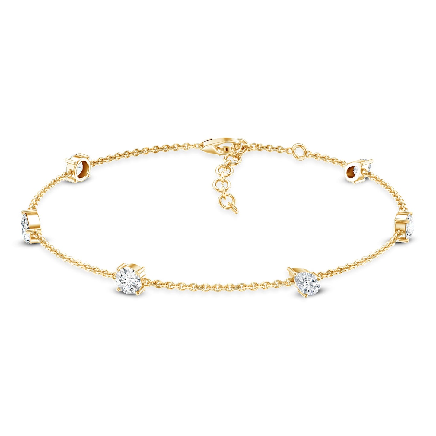 Certified Lab Grown Diamond Stackable Chain Bracelet