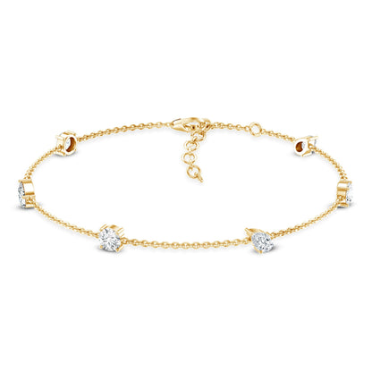 Certified Lab Grown Diamond Stackable Chain Bracelet