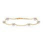 Real Freshwater Pearl Station Bracelet for Women