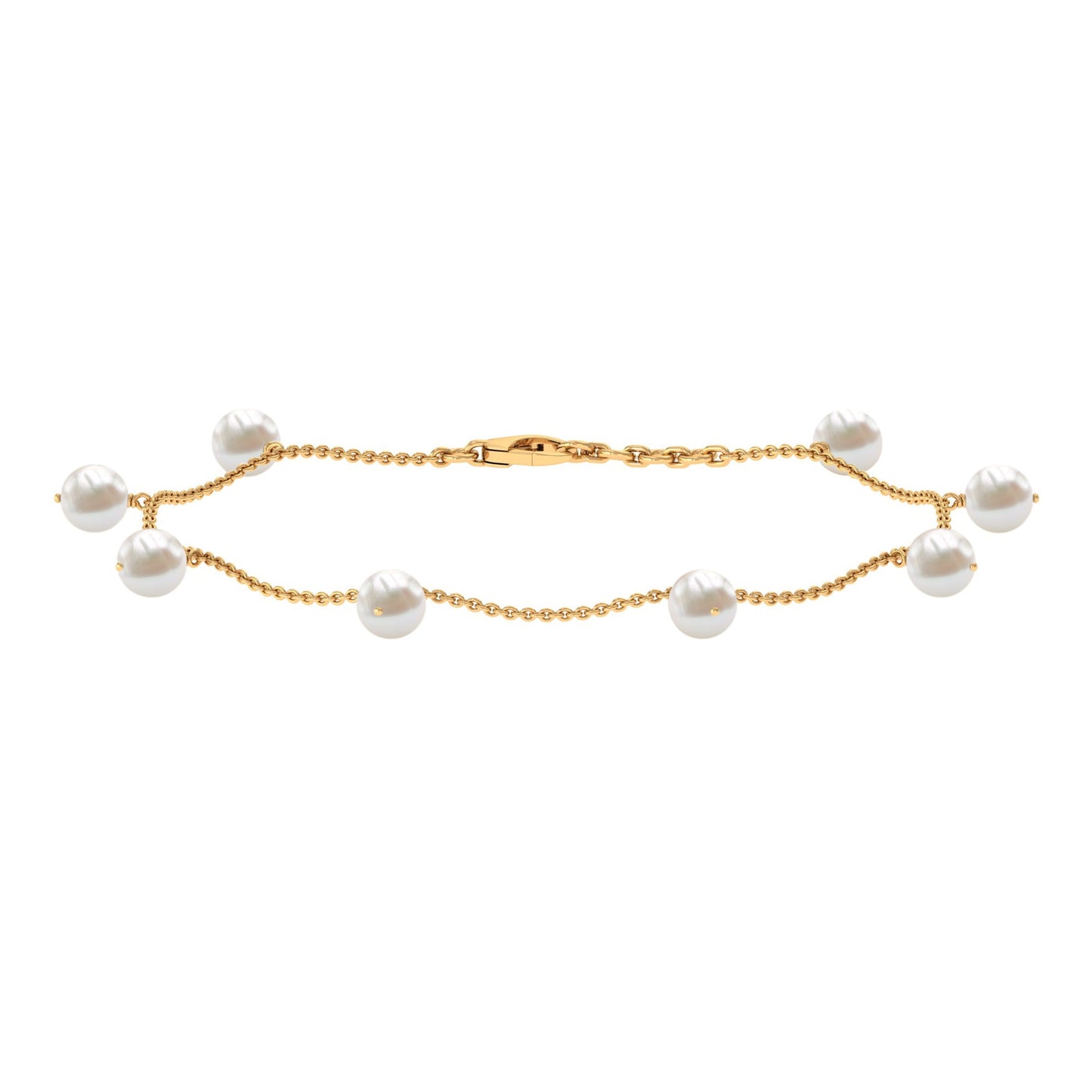 Freshwater Cultured Pearl Chain Bracelet for Women