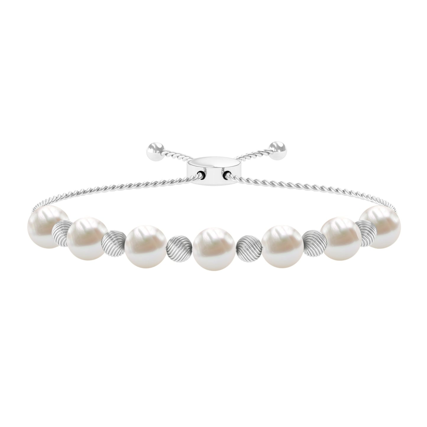 Cultured Freshwater Pearl Bolo Bracelet for Women