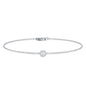 Bezel Set Lab Grown Diamond Solitaire Bracelet