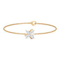 Certified Moissanite Flower Chain Bracelet for Women