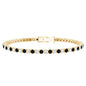 Prong Set Certified Lab Grown Black and White Diamond Tennis Bracelet