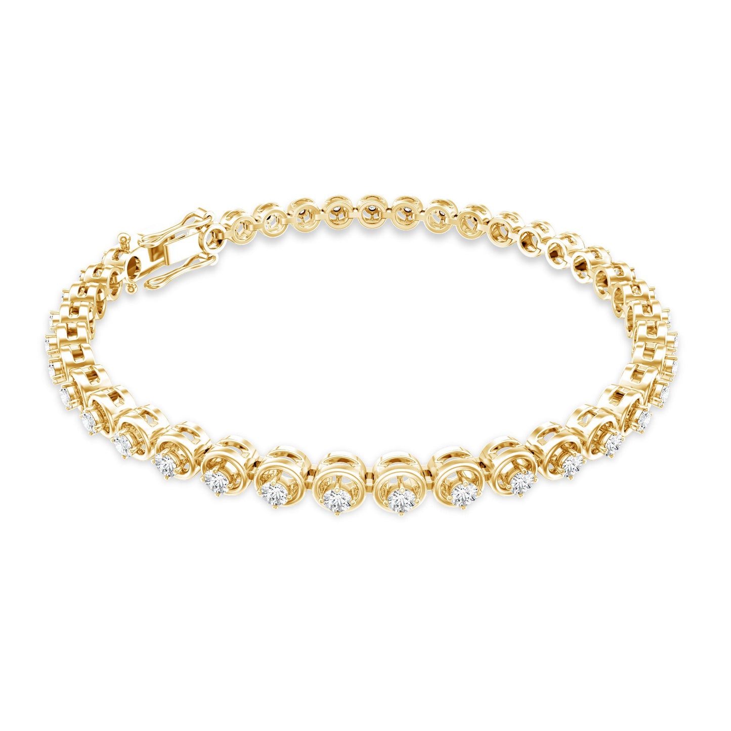 Certified Lab Grown Classic Round Diamond Bridal Tennis Bracelet