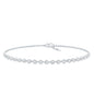 Certified Lab Grown Bezel Set Diamond Eternity Chain Bracelet