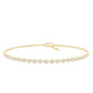 Certified Lab Grown Bezel Set Diamond Eternity Chain Bracelet