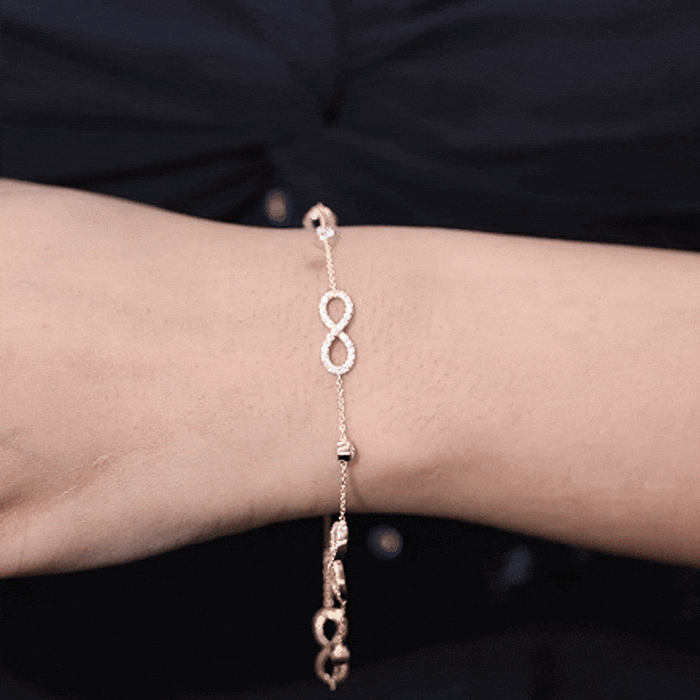Lab Grown Diamond Infinity Bracelet for Women