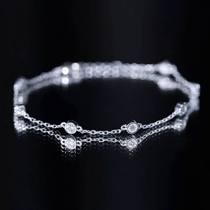 Lab Grown Diamond Chain Bracelet for Women