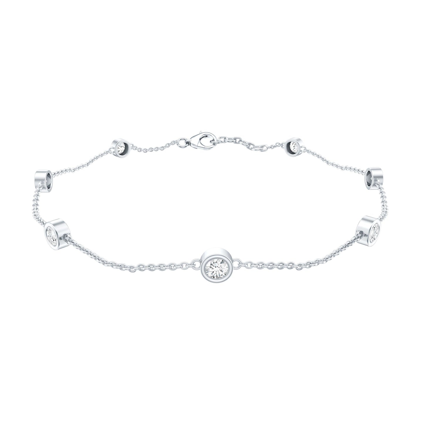 Lab Grown Diamond Chain Bracelet for Women
