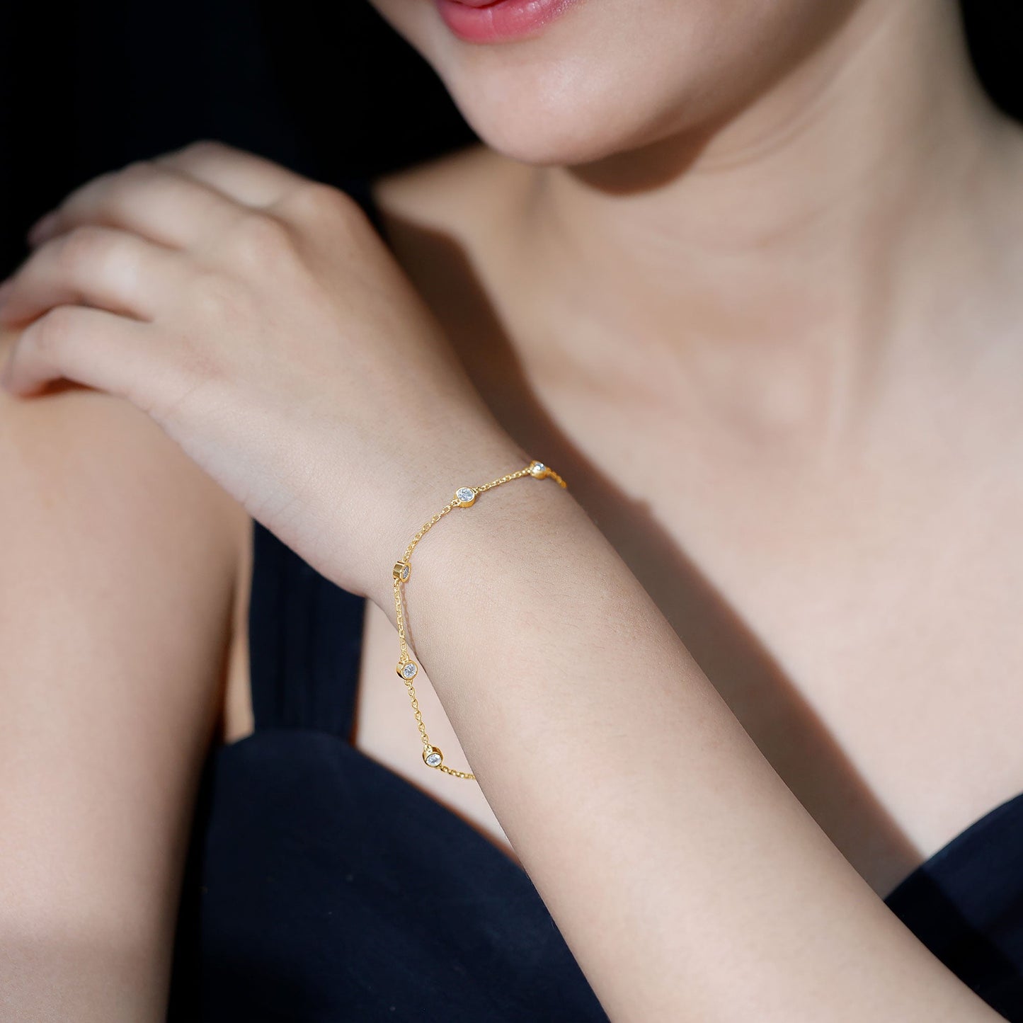Lab Grown Diamond Chain Bracelet for Women