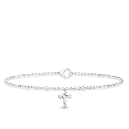 Certified Lab Grown Diamond Cross Bracelet