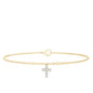 Certified Lab Grown Diamond Cross Bracelet