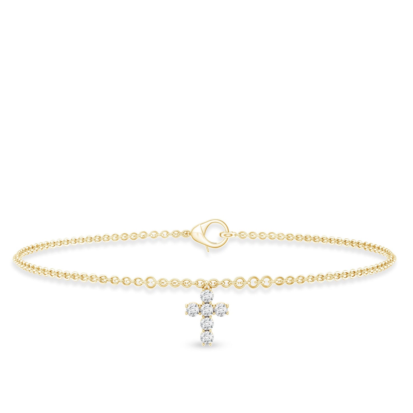 Certified Lab Grown Diamond Cross Bracelet