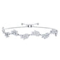 Certified Lab Grown Diamond Leaf Bolo Bracelet Adjustable
