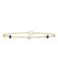 Lab Grown Bezel Set Diamond Evil Eye Bracelet
