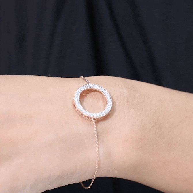 Certified Lab Grown Diamond Circle Bracelet for Women