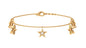 Certified Diamond Star Charm Bracelet For Women