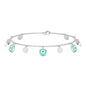 Certified Diamond Evil Eye Chain Bracelet