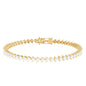 Lab Grown Diamond Heart Tennis Bracelet for Wedding