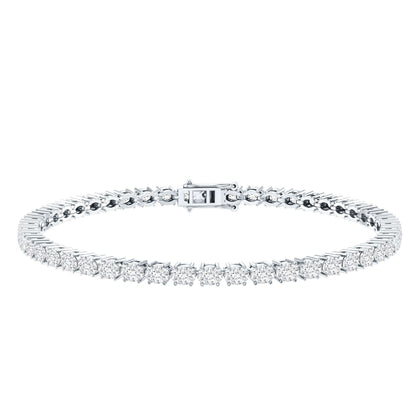 East West Oval Lab Grown Diamond Tennis Bracelet