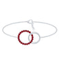 Natural Ruby Interlock Eternity Bracelet with Certificate