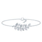 Certified Moissanite Leaf Chain Bracelet for Women