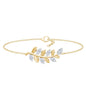 Certified Moissanite Leaf Chain Bracelet for Women