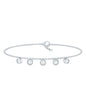 Certified Moissanite Five Stone Bracelet with Certificate