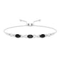 Natural Black Onyx Infinity Bolo Bracelet for Women