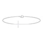 Certified Diamond Sideway Cross Bracelet