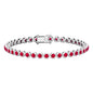 Certified Lab Grown Ruby Tennis Bracelet for Women