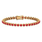 Certified Lab Grown Ruby Tennis Bracelet for Women