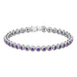 Natural Amethyst Tennis Bracelet for Women