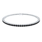 Certified Round Cut Lab Grown Black Diamond Tennis Bracelet