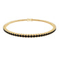 Certified Round Cut Lab Grown Black Diamond Tennis Bracelet
